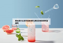 腾讯用什么软件买欧洲杯,腾讯没有欧洲杯直播吗