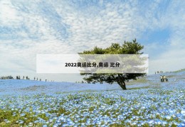 2022奥运比分,奥运 比分