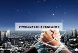 罗伊斯怎么没进欧洲杯,罗伊斯为什么不转会