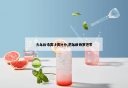 去年欧锦赛决赛比分,历年欧锦赛冠军